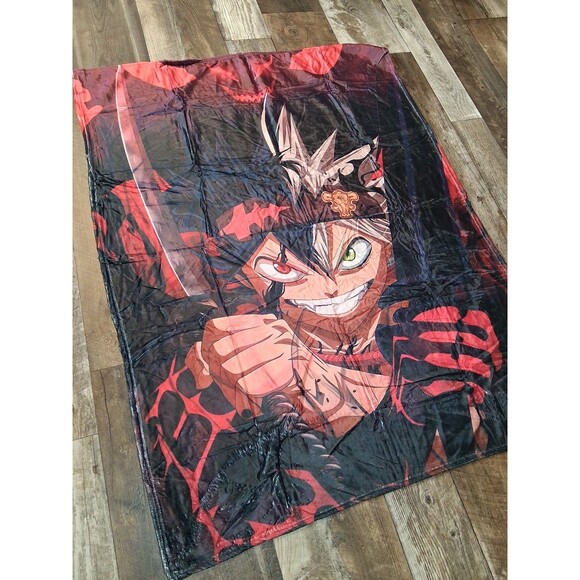 NEW! 40" x 50" Asta from Black Clover Anime Manga Soft Fleece Blanket - Picture 2 of 4